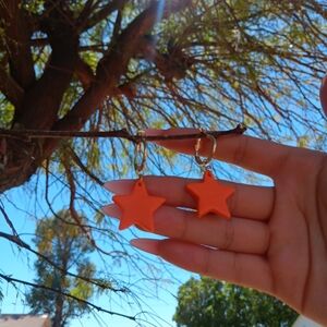 🌟Handmade Clay Hoop Earrings 🌟